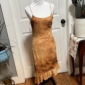 Brown Textured Slip Dress Forever 21